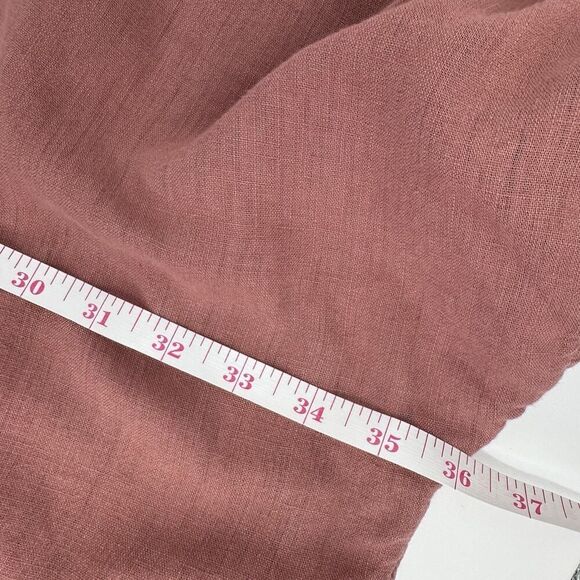 American Eagle Oversized Beach Button Up Shirt Linen Blend Womens Size Large - Picture 8 of 9